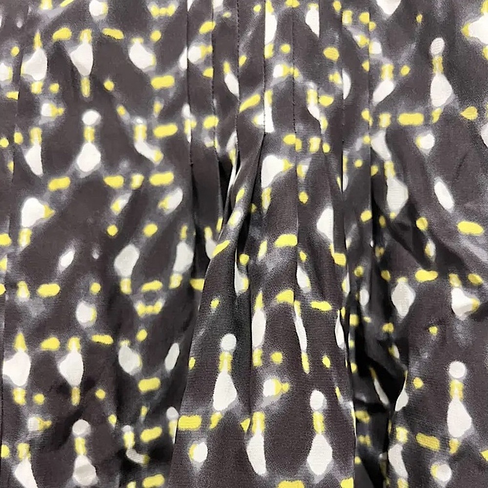 Halston Silk Shorts Brown, White Multicolor Printed Petals Dressy Shorts Size 8 - Picture 4 of 11